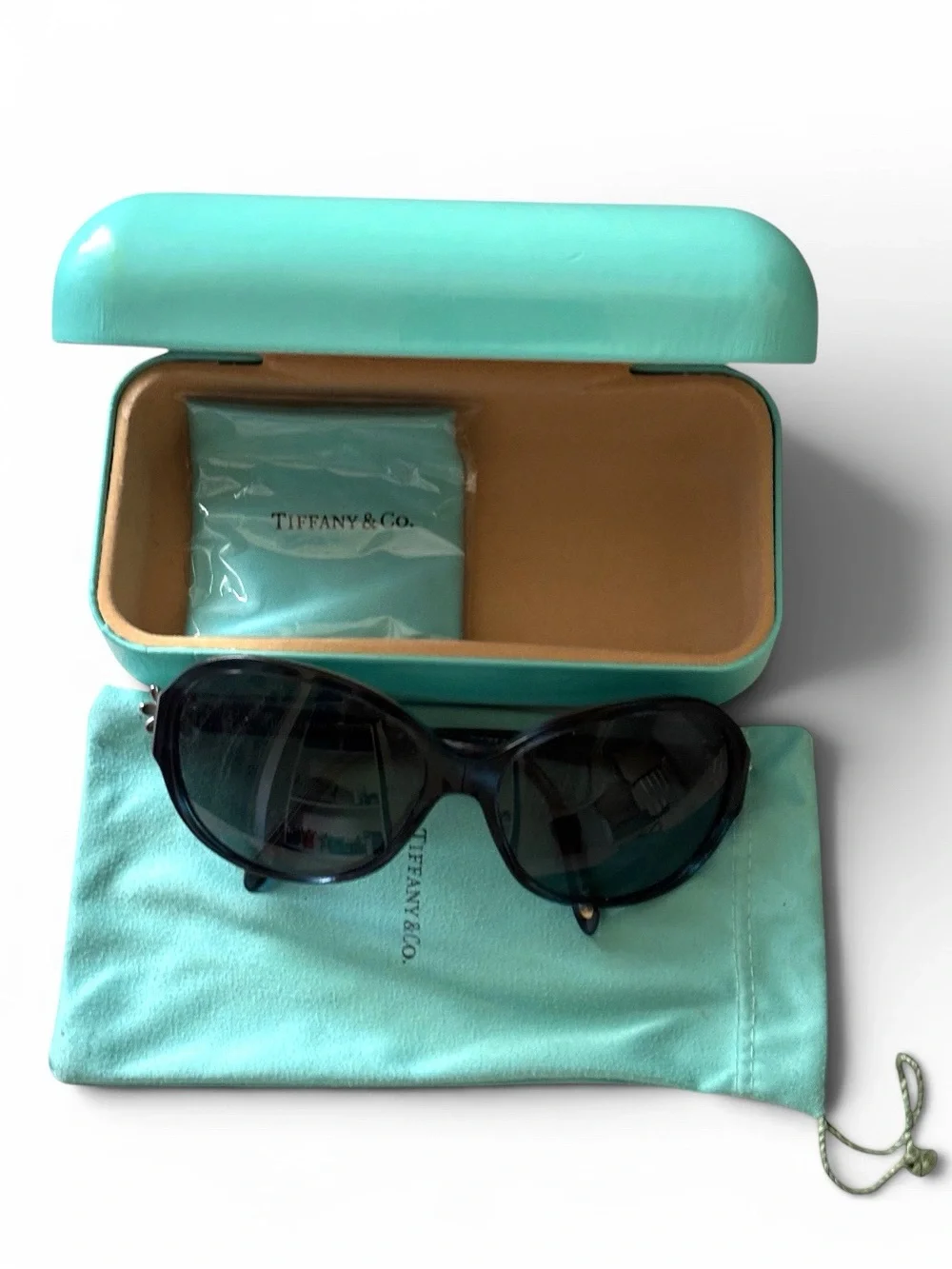 TIFFANY & CO Silver Flower Sunglasses NEW